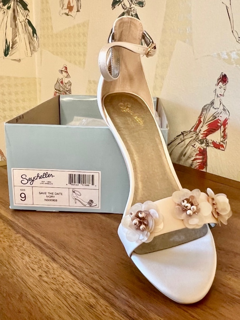 ANTHROPOLOGIE BHDLN SEYCHELLES CATE 'SAVE THE DATE' WEDDING HEELS